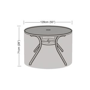 4-6 Seater Round Table Weather Cover 128x71cm. 