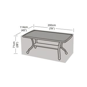 8 Seater Rectangular Table Weather Cover 200x114x71cm