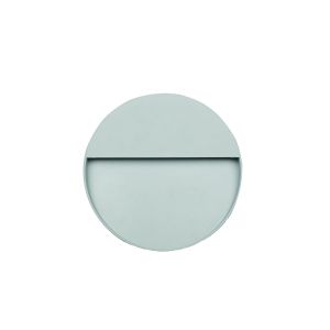 Grey Round Diffused Outdoor Wall Light