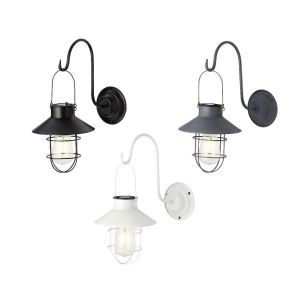 Hanging Iron Solar Garden Light White