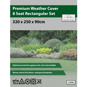 Aestas Premium 8 Seat Rectangular Set Weather Cover 
