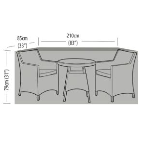 2 Seater Extra Large Bistro Set Weather Cover 210x85x79cm