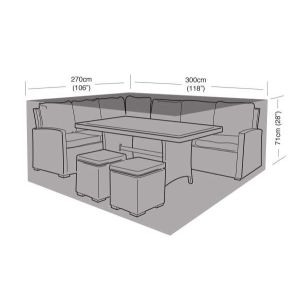Large Casual Dining Set Weather Cover 300x270x71cm