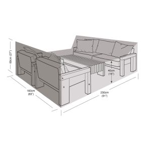 Lounge Set Weather Cover 230x160x69cm