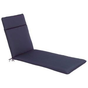 Sunlounger Cushion - Navy Blue