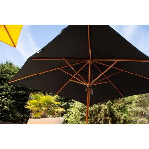 Tradewinds Classic Square Centre Pole Parasol 280x280cm. Choose from 8 Canopy Colours.