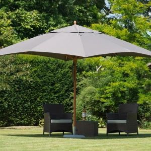 Tradewinds Classic Round Centre Pole Parasol 400cm. Choose from 8 Canopy Colours.
