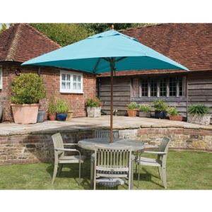 Tradewinds Classic Square Centre Pole Parasol 220x220cm. Choose from 8 Canopy Colours.