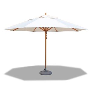 Tradewinds Classic Round Centre Pole Parasol 400cm. Ecru Canopy.