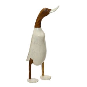 White Painted Wood Duck 38cmH
