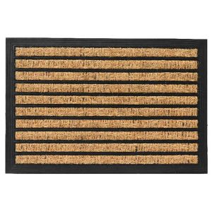 Coir and Rubber Door Mat - Stripes