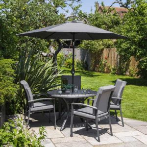 Turin 4 Seat Dining Set