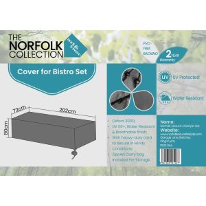 2 Seat Set Weather Cover - L202cm x W72cm x H80cm