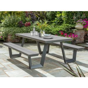 Wembley Picnic Table - Grey